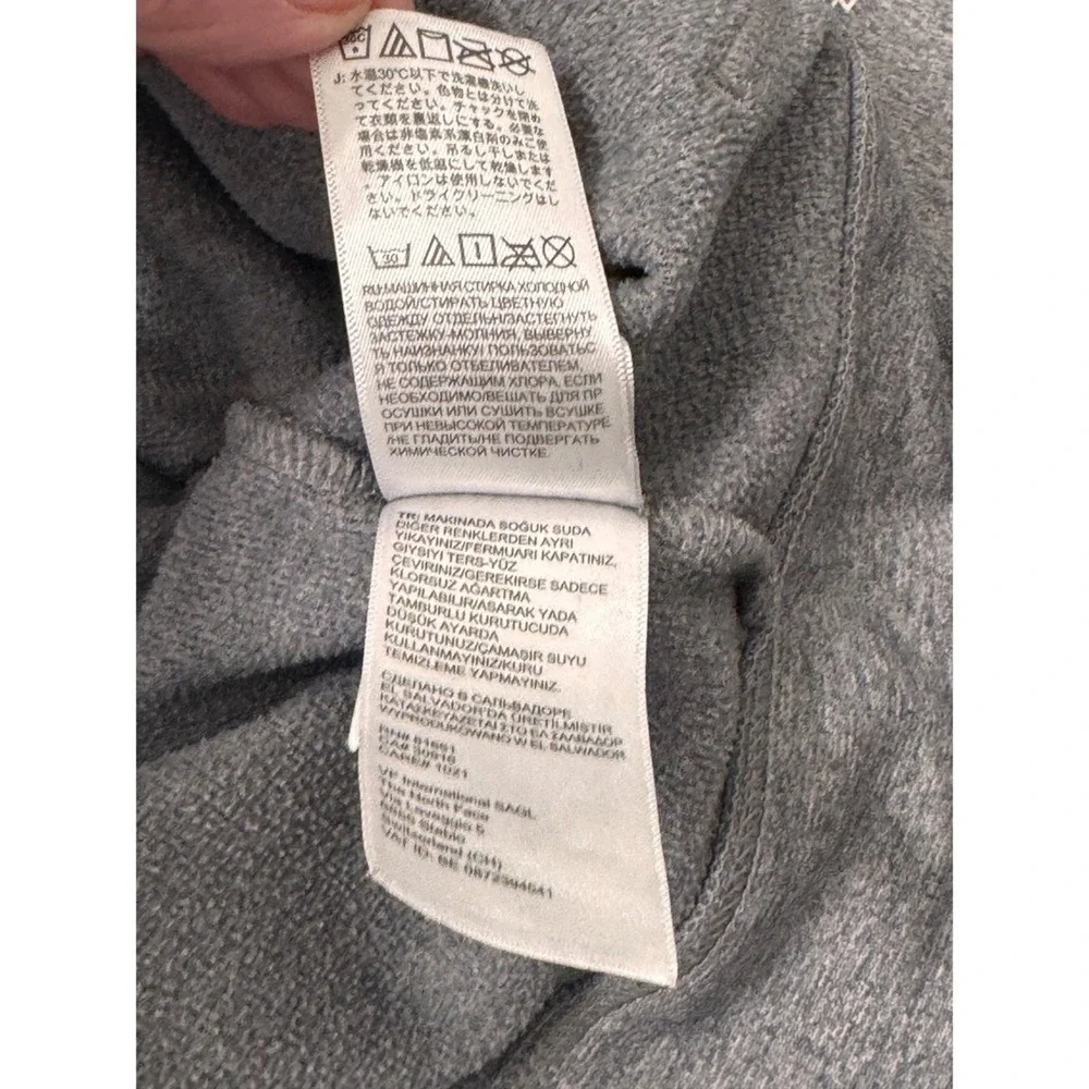 The North Face Hoddie Mens Small Gray Full Zip Fine Alpine Equipment Logo